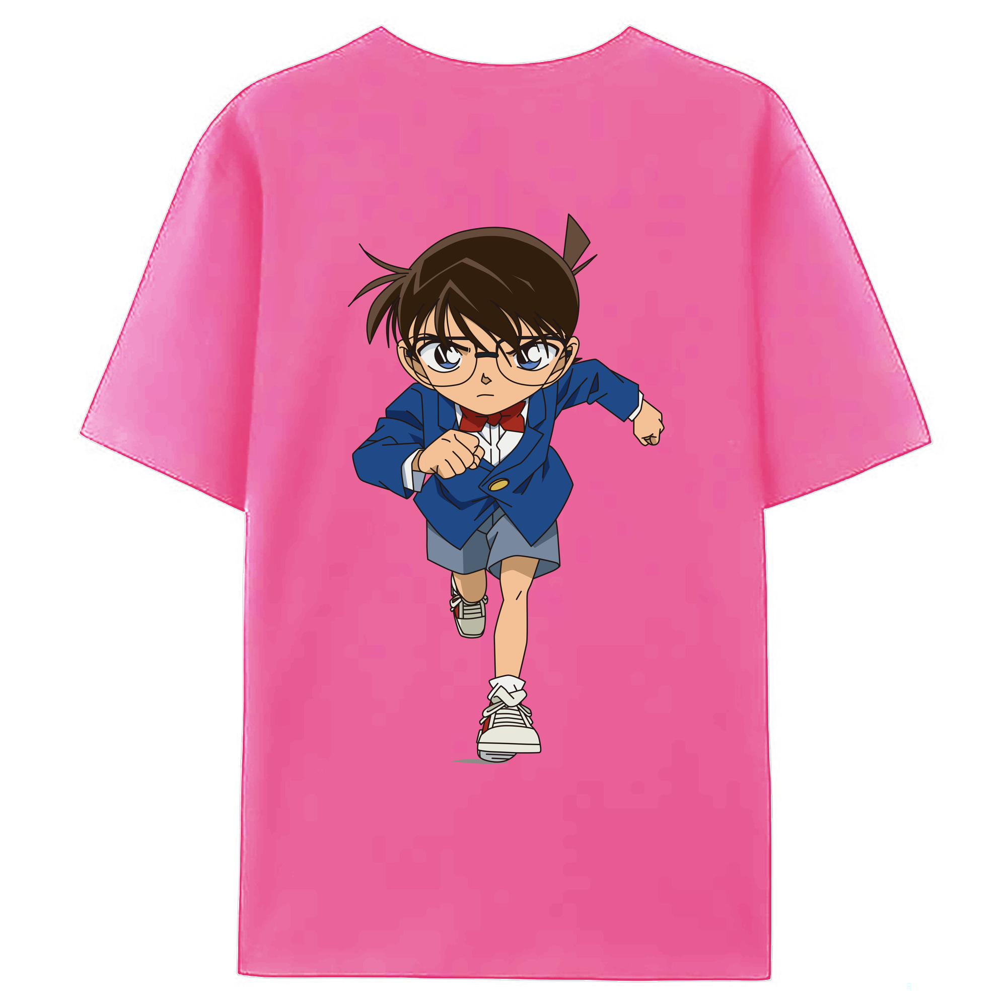 （画像用） 名探偵コナン 江戸川 コナン Detective Conan Conan Edogawa レディース半袖Tシャツ(バックプリント)